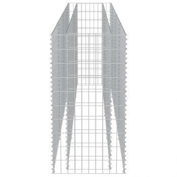  Gabionen-Hochbeet Verzinkter Stahl 360×50×100 cm