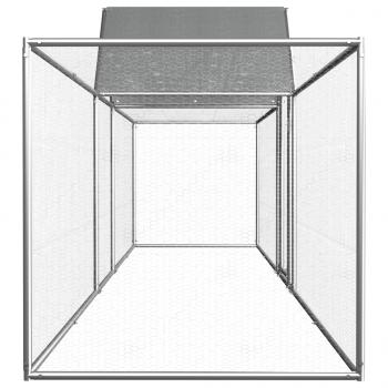 Hühnerstall 5x1x1,5 m Verzinkter Stahl