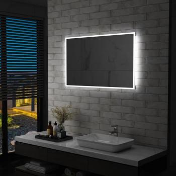 ARDEBO.de - Badezimmer-Wandspiegel mit LEDs 100x60 cm