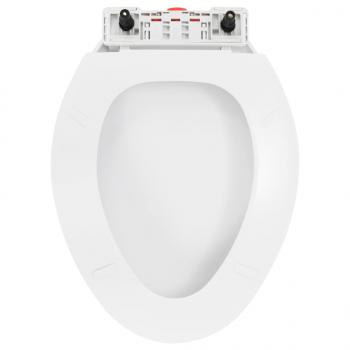 Toilettensitz mit Absenkautomatik und Quick-Release-Design Weiß