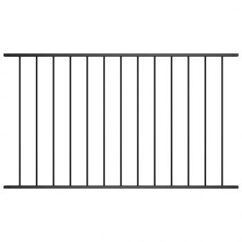 ARDEBO.de - Zaunfeld Pulverbeschichteter Stahl 1,7 x 1,25 m Schwarz