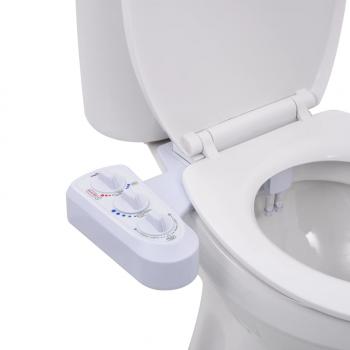 ARDEBO.de - Bidet-Aufsatz für Toilettensitz Heiß-/Kaltwasser Doppeldüsen