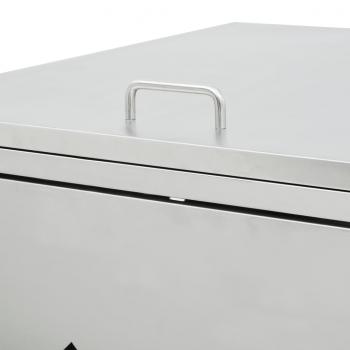 Mülltonnenbox für 2 Tonnen 240 L Edelstahl