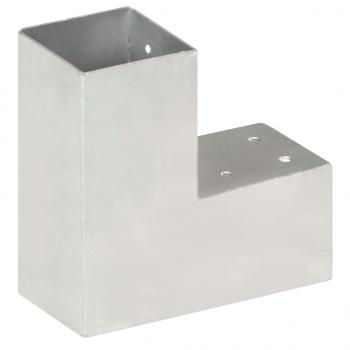 Pfostenverbinder 4 Stk. L-Form Verzinktes Metall 81 x 81 mm