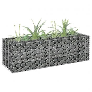 ARDEBO.de -  Gabionen-Hochbeet Verzinkter Stahl 90×30×30 cm