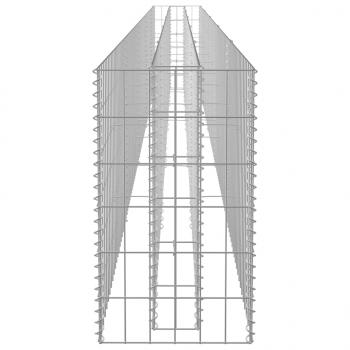  Gabionen-Hochbeet Verzinkter Stahl 450×30×60 cm