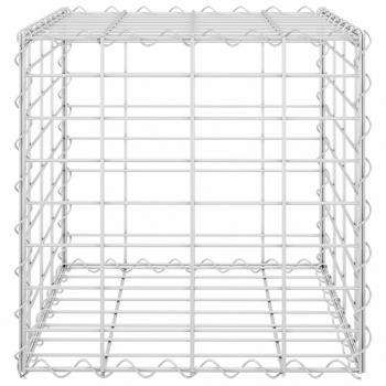 Würfel-Gabionen-Hochbeet Stahldraht 40x40x40 cm  