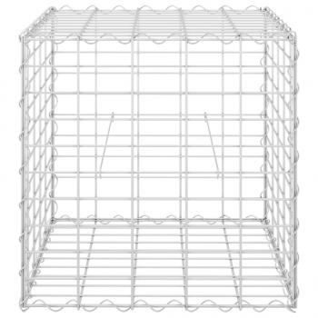 Würfel-Gabionen-Hochbeet Stahldraht 50x50x50 cm  