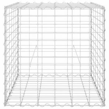 Würfel-Gabionen-Hochbeet Stahldraht 60x60x60 cm  