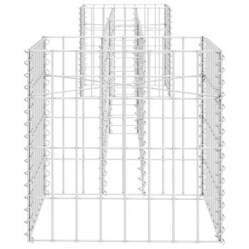 H-förmiger Gabionen-Pflanzkorb Stahldraht 260x40x40 cm  