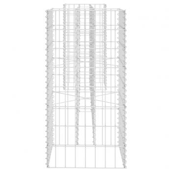 H-förmiger Gabionen-Pflanzkorb Stahldraht 260x40x80 cm  