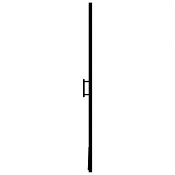 Duschtür Hartglas 81×195 cm Schwarz