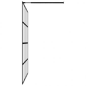 Duschwand für Walk-in Dusche Klares Sicherheitsglas 90x195 cm