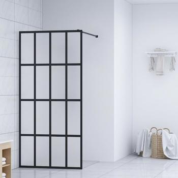 ARDEBO.de - Duschwand für Walk-in Dusche Mattes Sicherheitsglas 80x195 cm