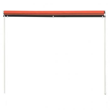 Einziehbare Markise 300×150 cm Orange und Braun