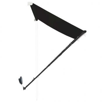 Einziehbare Markise mit LED 150×150 cm Anthrazit 