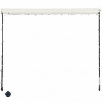 Einziehbare Markise mit LED 400×150 cm Creme