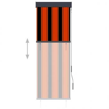 Außenrollo 60 x 250 cm Orange und Braun