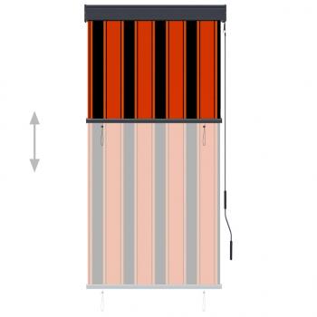 Außenrollo 80 x 250 cm Orange und Braun