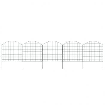 ARDEBO.de - Gartenzaun Set Konvex 77,5x78,5 cm Grün