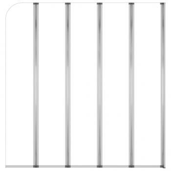 Duschabtrennung 120x140 cm Hartglas Transparent