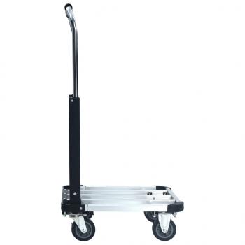 Transportwagen Klappbar 150 kg Aluminium Silbern  