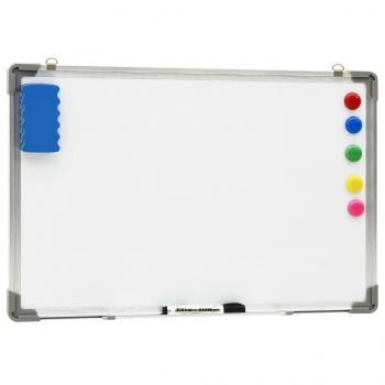 Magnetisches Whiteboard Weiß 60 x 40 cm Stahl