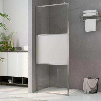 ARDEBO.de - Duschwand für Begehbare Dusche Halbmattiertes ESG-Glas 80x195cm