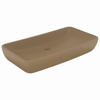 Luxus-Waschbecken Rechteckig Matt Creme 71x38 cm Keramik