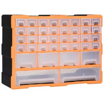 ARDEBO.de - Multi-Schubladen-Organizer mit 38 Schubladen 52x16x37,5 cm