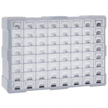 ARDEBO.de - Multi-Schubladen-Organizer mit 64 Schubladen 52x16x37,5 cm 