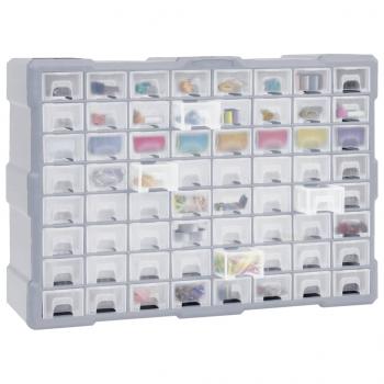 Multi-Schubladen-Organizer mit 64 Schubladen 52x16x37,5 cm 