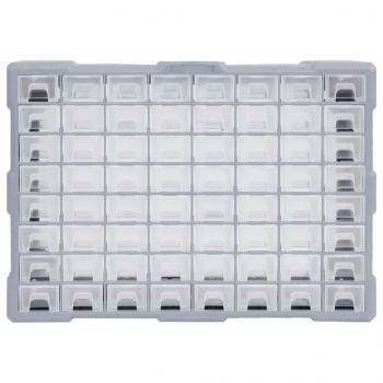 Multi-Schubladen-Organizer mit 64 Schubladen 52x16x37,5 cm