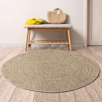 ARDEBO.de - Teppich 160 cm Jute-Optik Innen und Außen