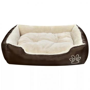 Warmes Hundebett mit Polsterkissen S