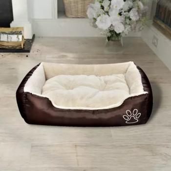 Warmes Hundebett mit Polsterkissen M