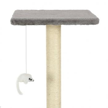 Katzen-Kratzbaum Sisal 95 cm Grau