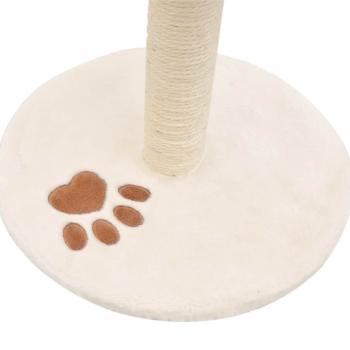 Katzen-Kratzbaum Sisal 40 cm Beige und Braun