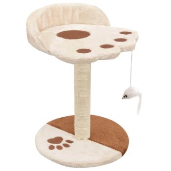 Katzen-Kratzbaum Sisal 40 cm Beige und Braun