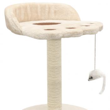 Katzen-Kratzbaum Sisal 40 cm Beige und Braun