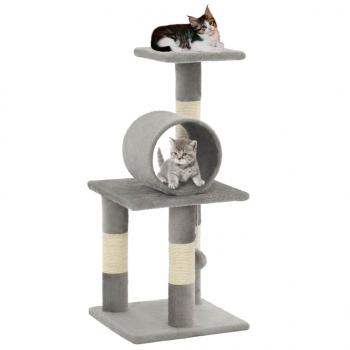 ARDEBO.de - Katzen-Kratzbaum Sisal 65 cm Grau