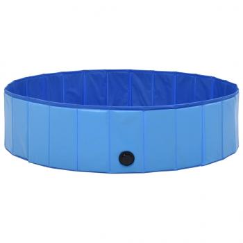 Hundepool Faltbar Blau 120 x 30 cm PVC