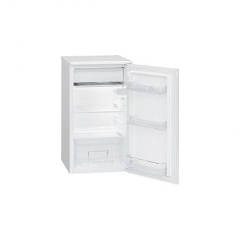 Bomann KS 7349 Kühlschrank, 91L, 2 Glasablagen, LED Innenraumbeleuchtung, Gemüseschale, weiß