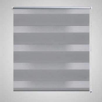 ARDEBO.de - Doppelrollo 50 x 100 cm grau