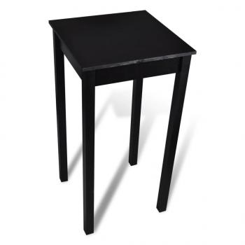 Bartisch MDF Schwarz 55x55x107 cm