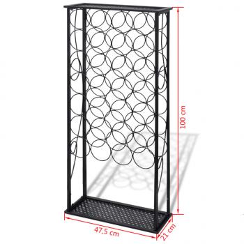 Flaschenregal für 28 Flaschen Metall 
