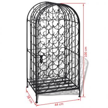 Flaschenregal für 35 Flaschen Metall 