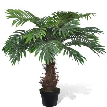 ARDEBO.de - Naturgetreue Künstliche Cycus-Palme mit Topf 80 cm 