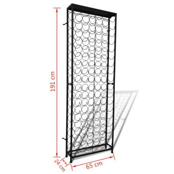 Flaschenregal für 108 Flaschen Metall   