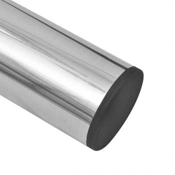 2 x Teleskopfuß Stützfuß Tischbein Nickel gebürstet 710mm-1100mm